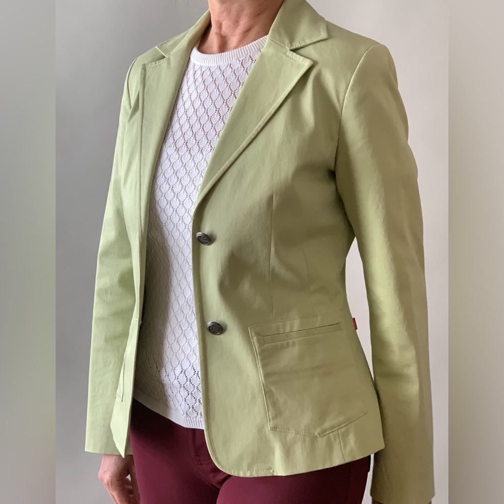 Jackpot Light-green Cotton Blazer, fully lined, tagged size 2 (US4 to 6)